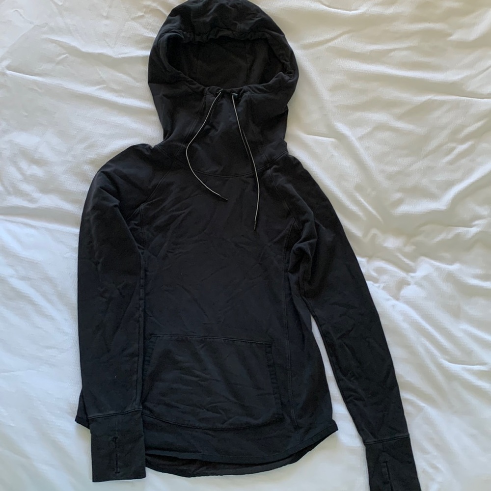 Athleta Black Funnel Neck Hoodie
